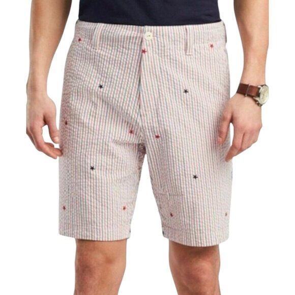 Tommy Hilfiger Other - Tommy Hilfiger Stars & Stripes 9" Shorts Cotton Seersucker, Size 40 Mens